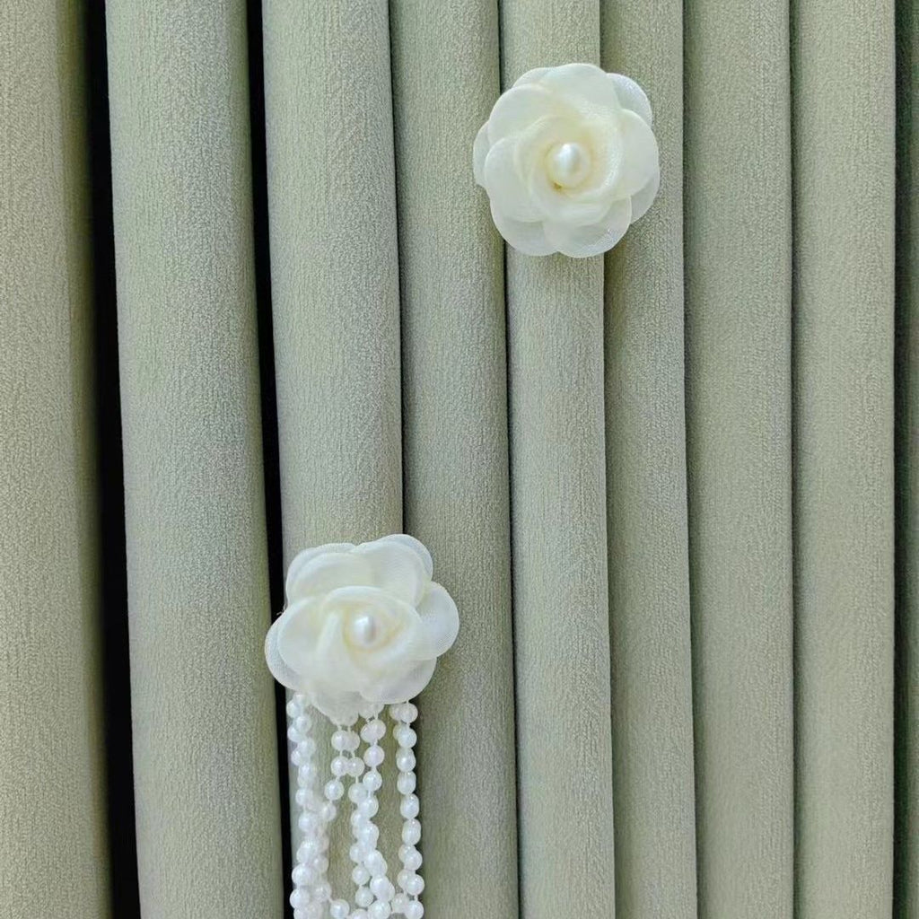 Decorative Curtain Clip with Flower Design | High & Bury
