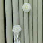 Decorative Curtain Clip with Flower Design | High & Bury
