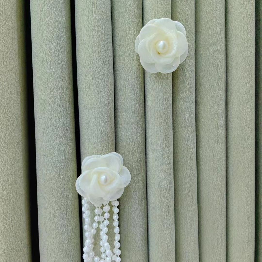 Decorative Curtain Clip with Flower Design | High & Bury