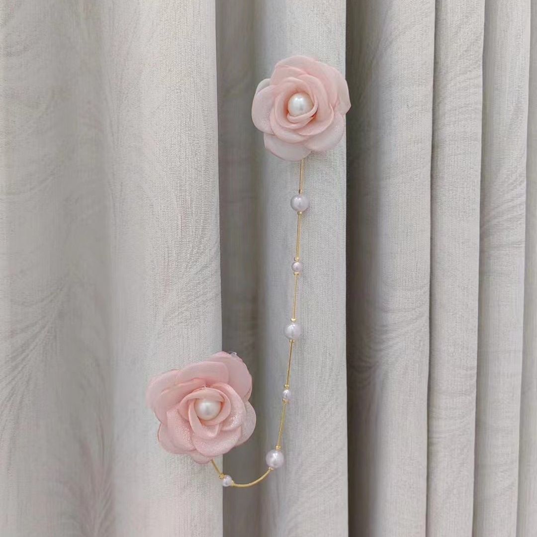 Decorative Curtain Clip with Flower Design | High & Bury