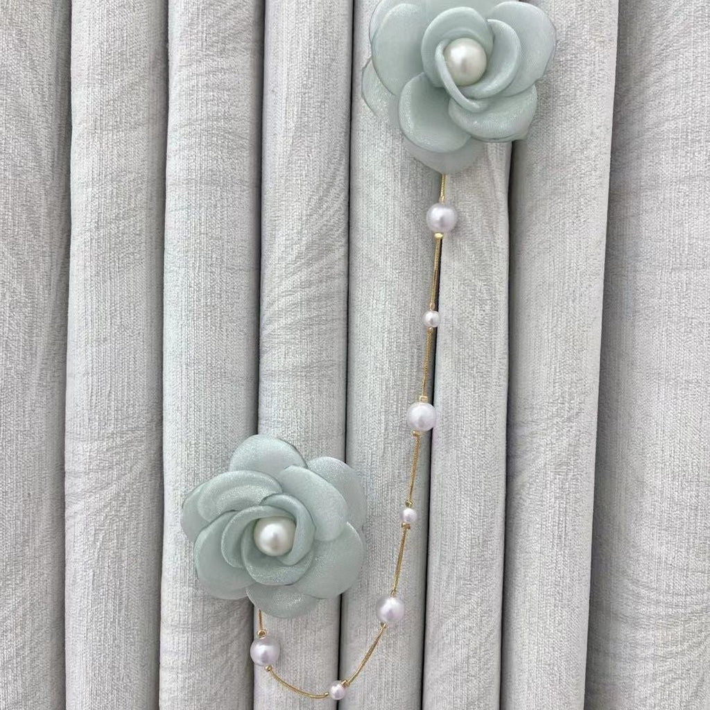 Decorative Curtain Clip with Flower Design | High & Bury