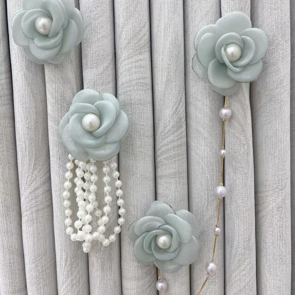 Decorative Curtain Clip with Flower Design | High & Bury