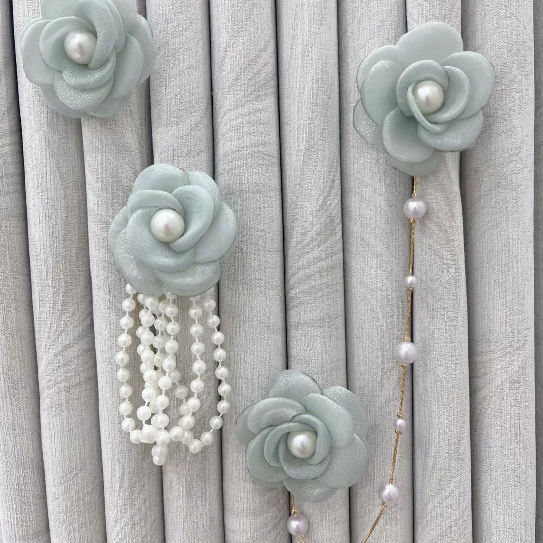 Decorative Curtain Clip with Flower Design | High & Bury