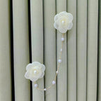 Decorative Curtain Clip with Flower Design | High & Bury