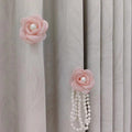 Decorative Curtain Clip with Flower Design | High & Bury