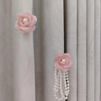 Decorative Curtain Clip with Flower Design | High & Bury