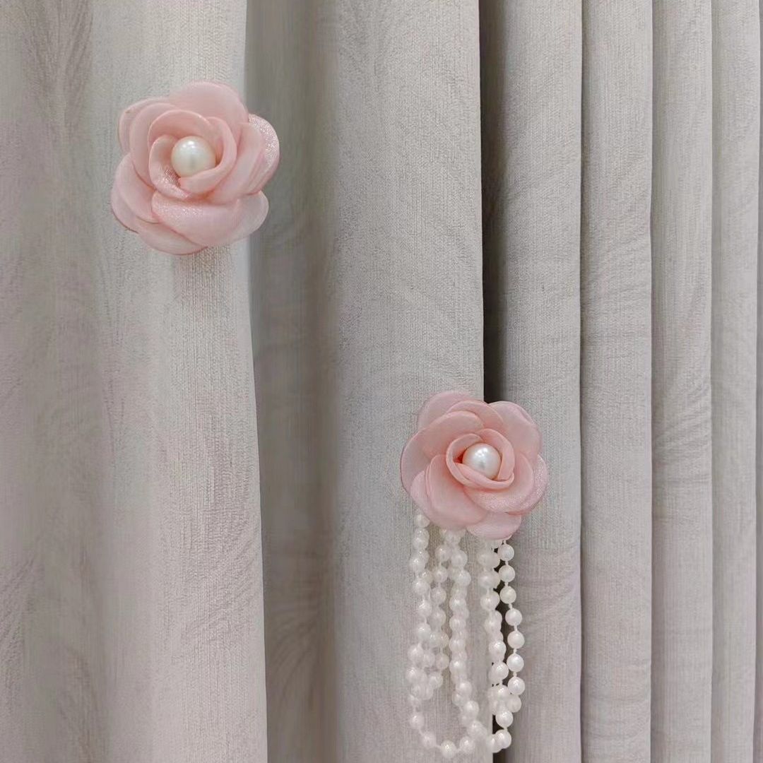 Decorative Curtain Clip with Flower Design | High & Bury