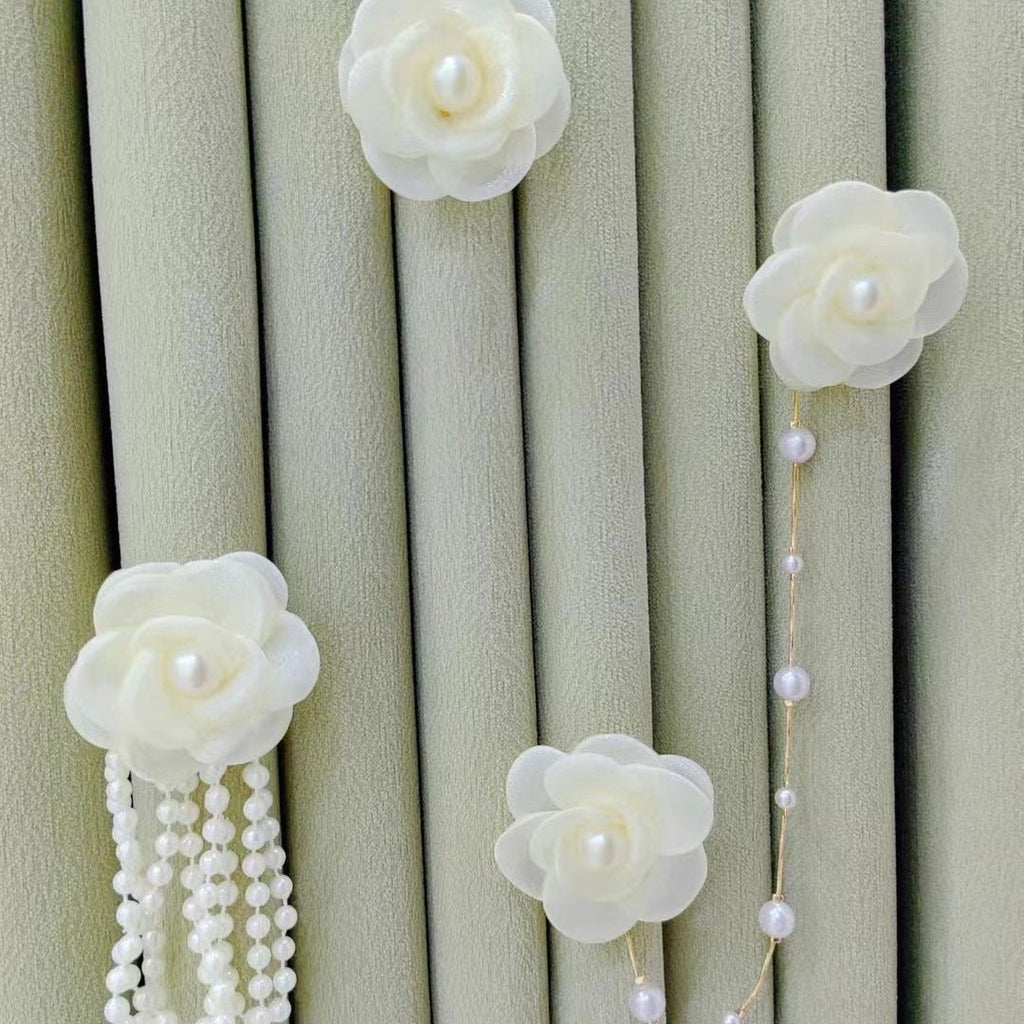 Decorative Curtain Clip with Flower Design | High & Bury