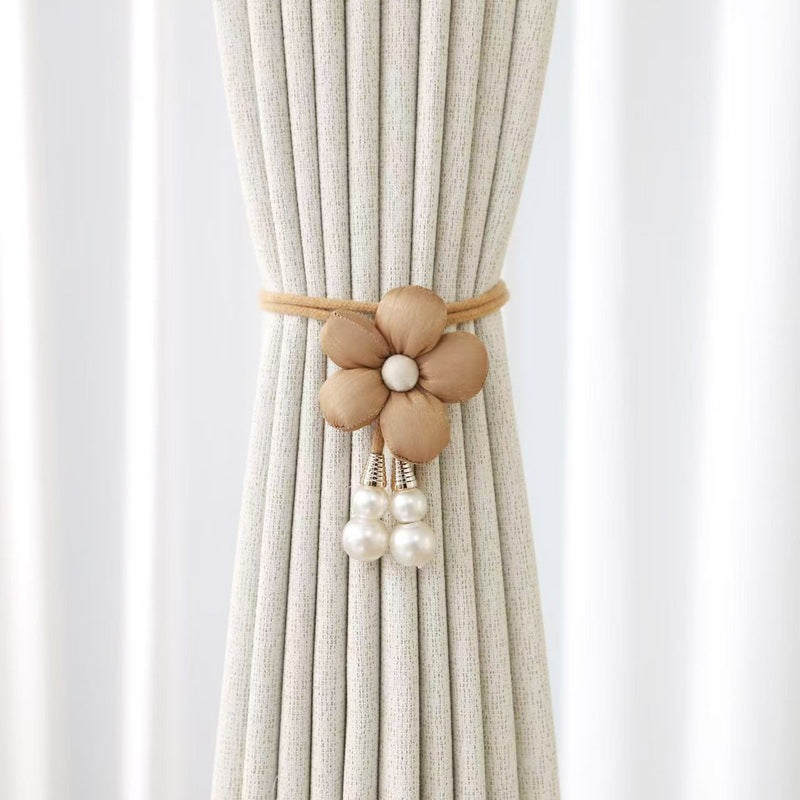 Decorative Curtain Holder Brown Yellow | High & Bury