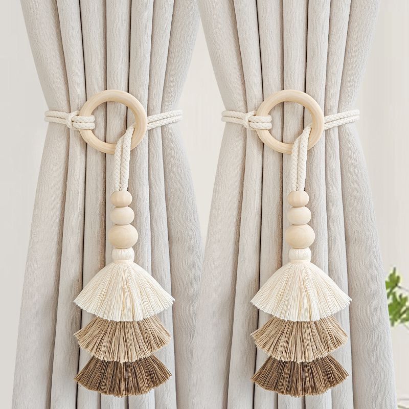 Decorative Curtain Holder with Tassels | High & Bury