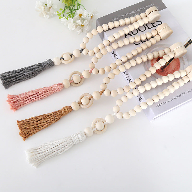 Decorative Curtain Holder Wood | High & Bury