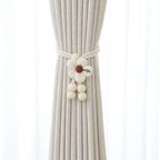 Decorative Curtain Tieback Beige Brown | High & Bury