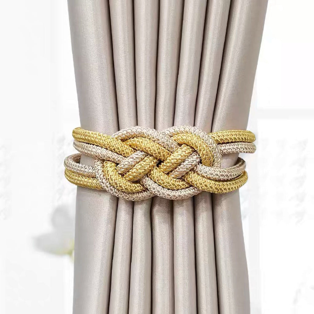 Decorative Curtain Tieback with Braided Design | High & Bury