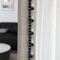 Decorative Curtain Trim Black White | High & Bury