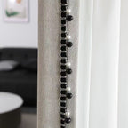 Decorative Curtain Trim Black White | High & Bury