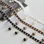 Decorative Curtain Trim Black White | High & Bury