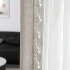 Decorative Curtain Trim Black White | High & Bury