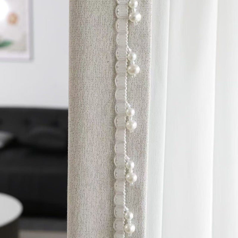 Decorative Curtain Trim Black White | High & Bury