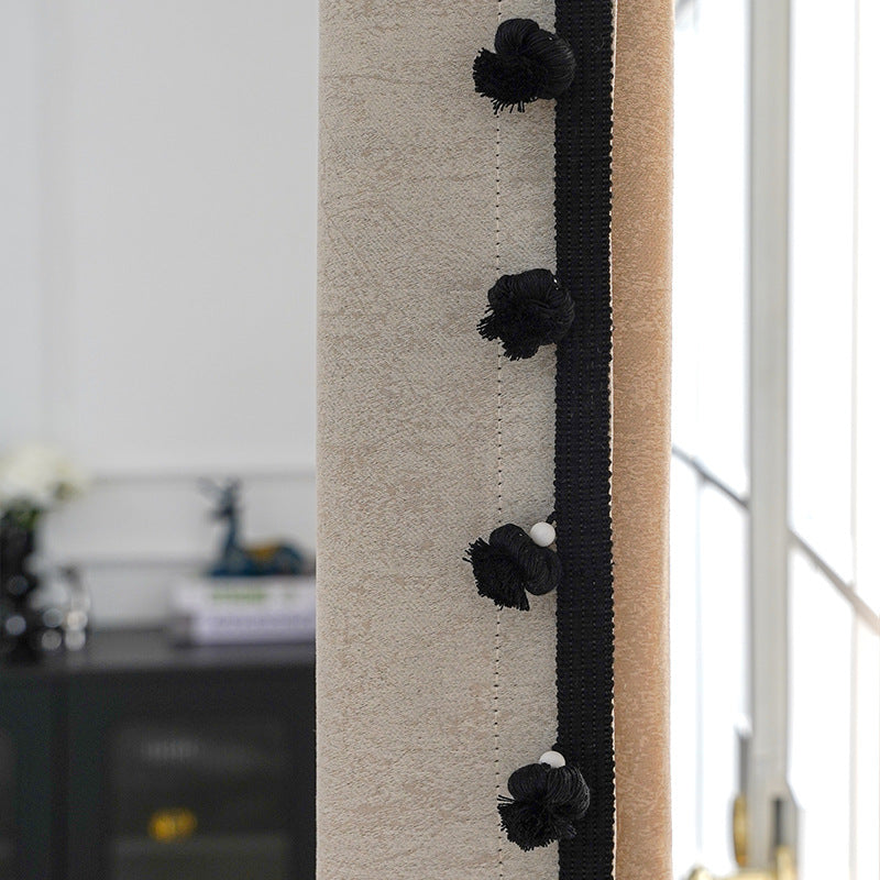 Decorative Curtain Trim with Pompons | High & Bury