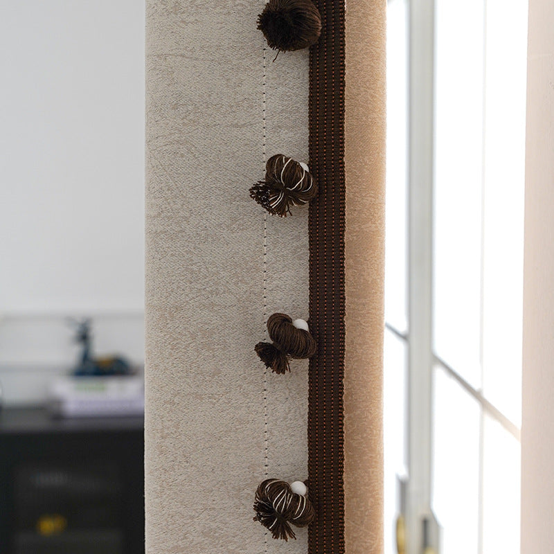 Decorative Curtain Trim with Pompons | High & Bury