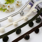 Decorative Curtain Trim with Pompons | High & Bury