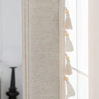 Decorative Curtain with Tassel Trim | High & Bury