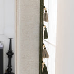 Decorative Curtain with Tassel Trim | High & Bury