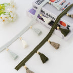 Decorative Curtain with Tassel Trim | High & Bury