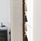 Decorative Curtain with Tassel Trim | High & Bury