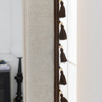 Decorative Curtain with Tassel Trim | High & Bury