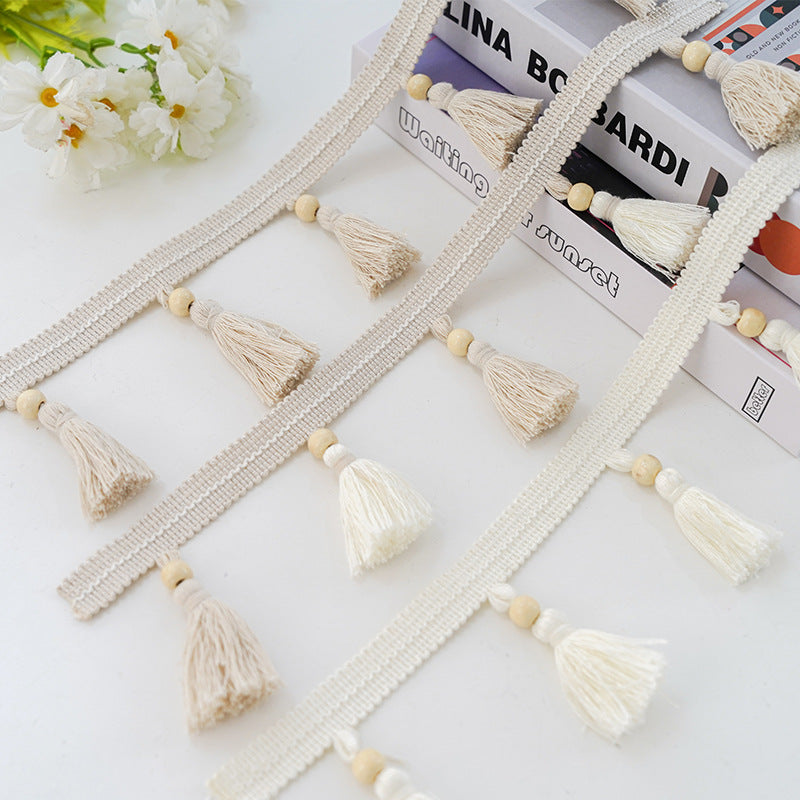 Decorative Curtain with Tassel Trim | High & Bury