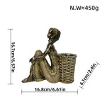 Decorative Deer Figurine with Glitter Details | High & Bury