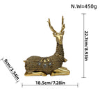 Decorative Deer Figurine with Glitter Details | High & Bury