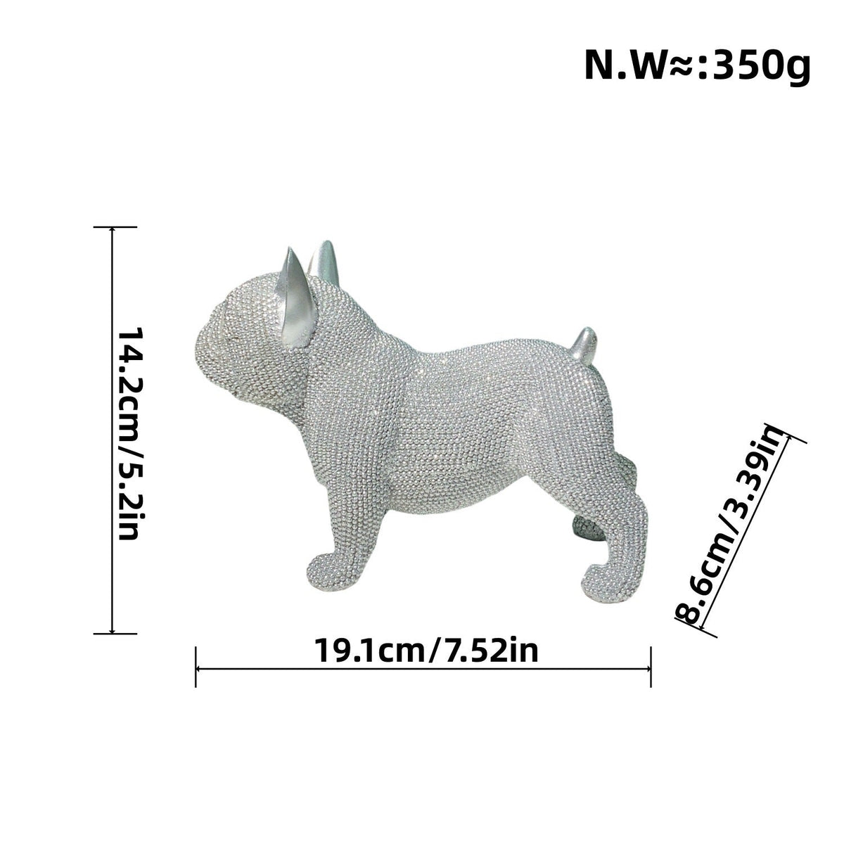 Decorative Dog Figure in Modern Design | High & Bury