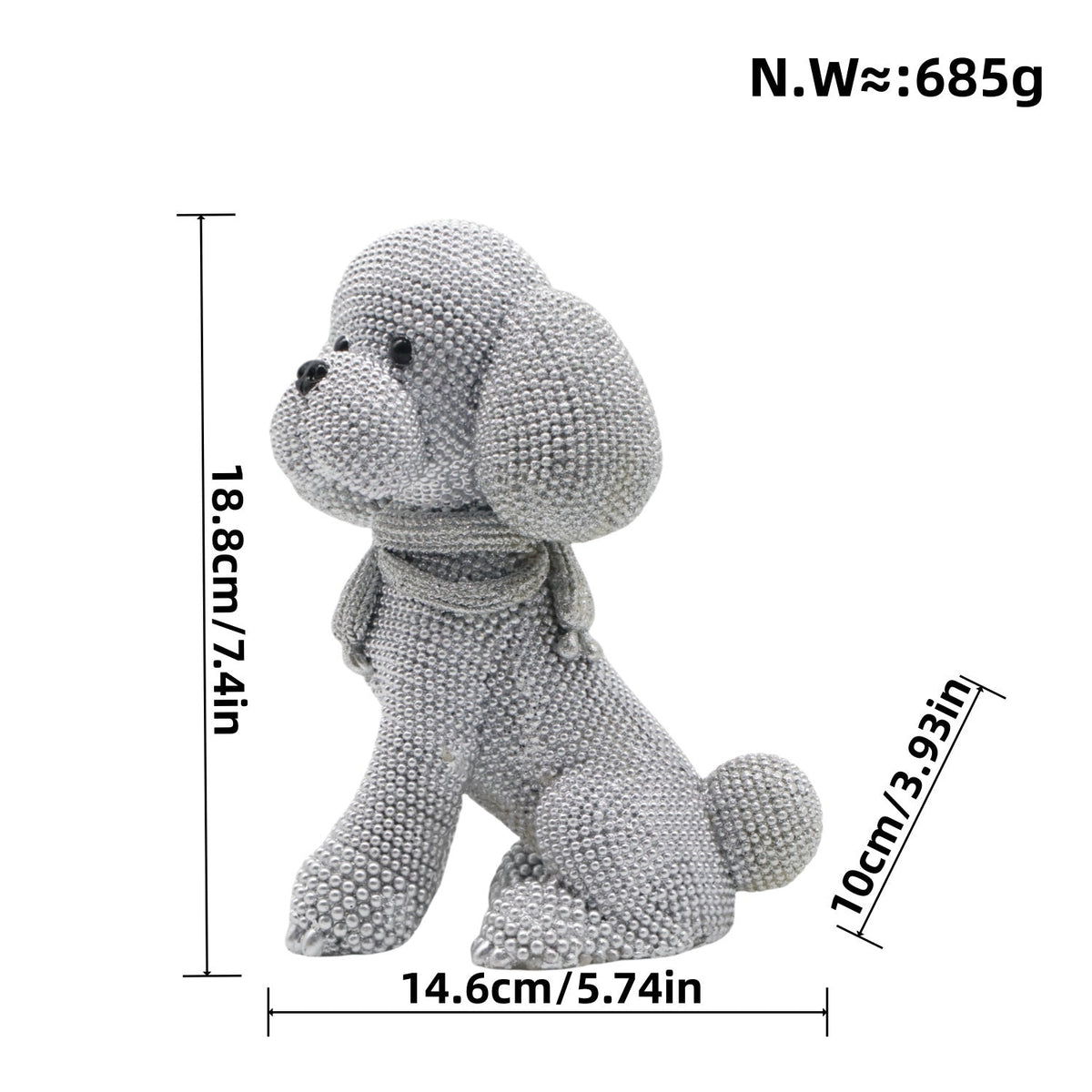 Decorative Dog Figure in Modern Design | High & Bury