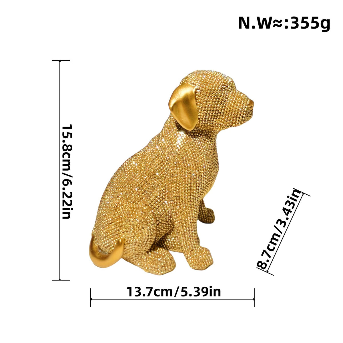 Decorative Dog Figure in Modern Design | High & Bury