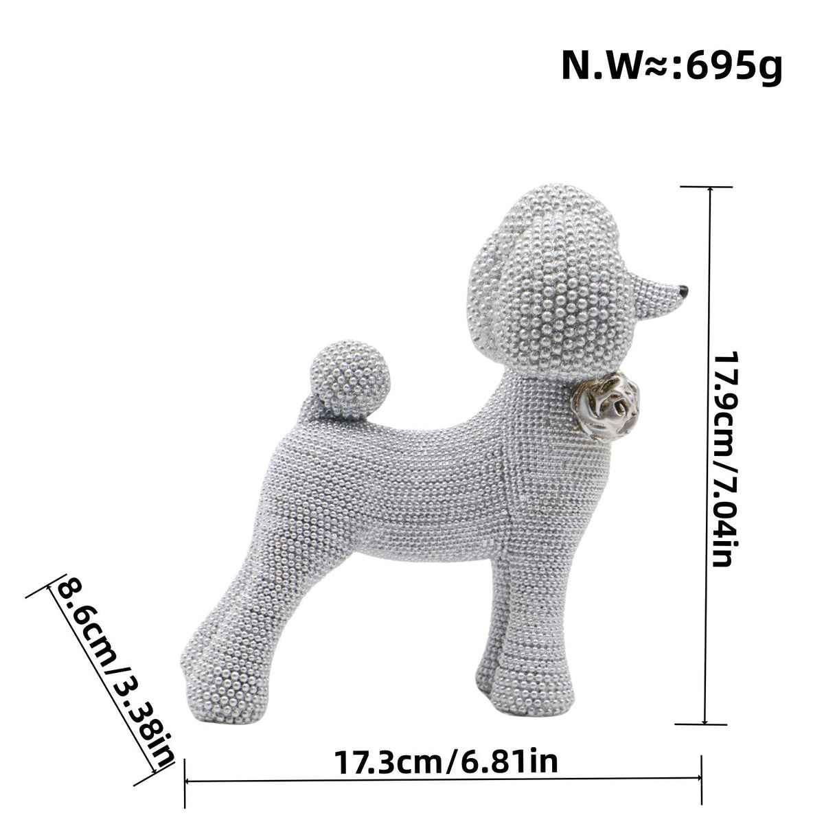 Decorative Dog Figure in Modern Design | High & Bury