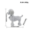 Decorative Dog Sculpture Silver Black | High & Bury