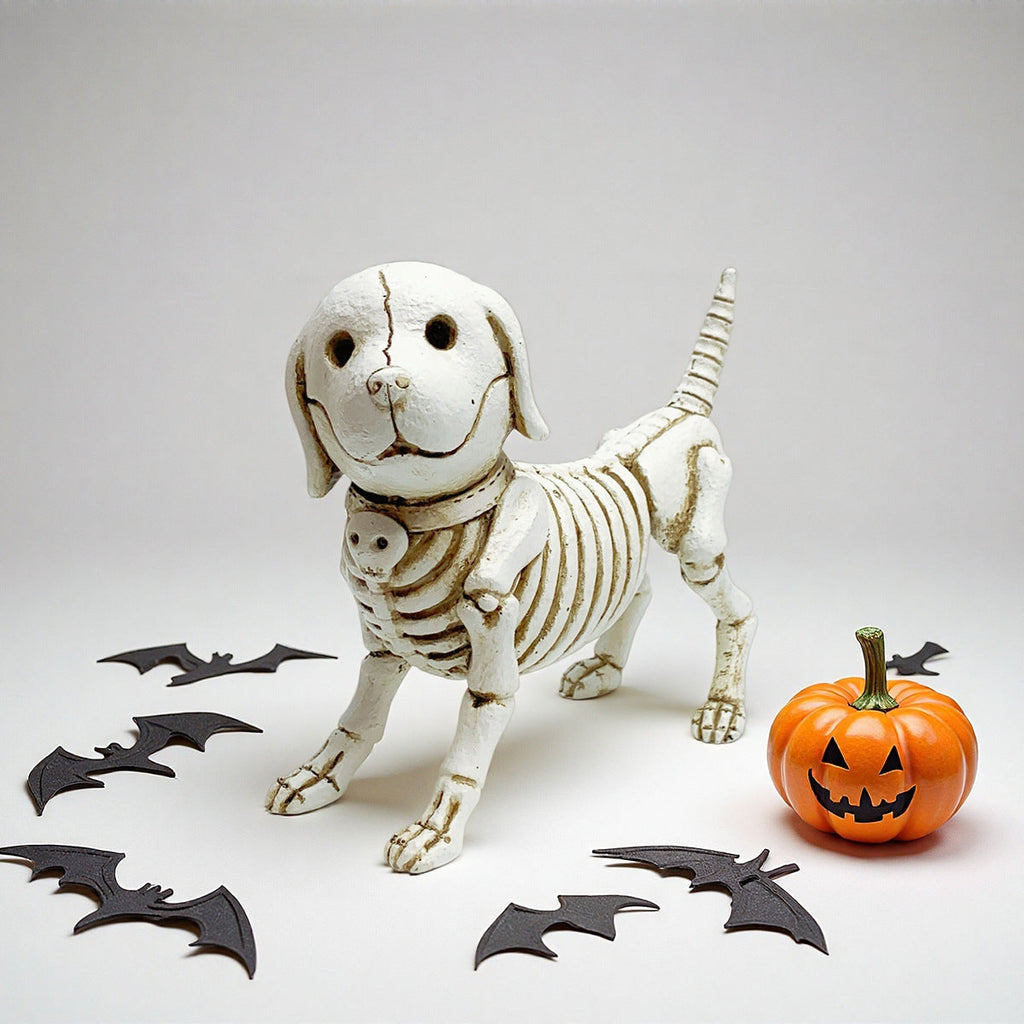 Decorative Dog Skeleton Figure | High & Bury