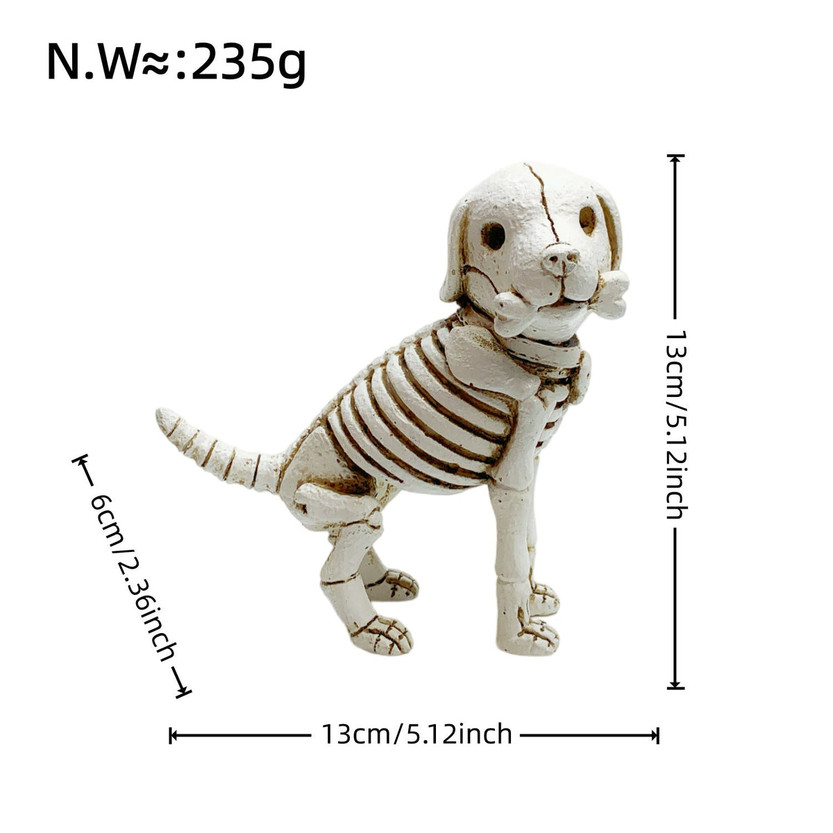 Decorative Dog Skeleton Figure | High & Bury