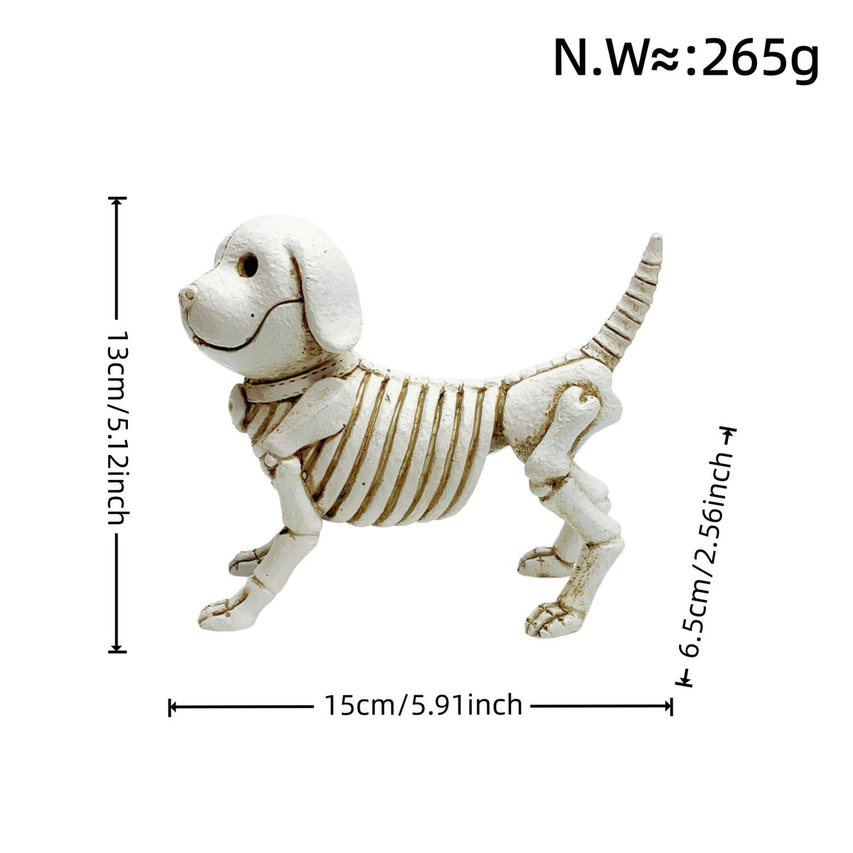 Decorative Dog Skeleton Figure | High & Bury