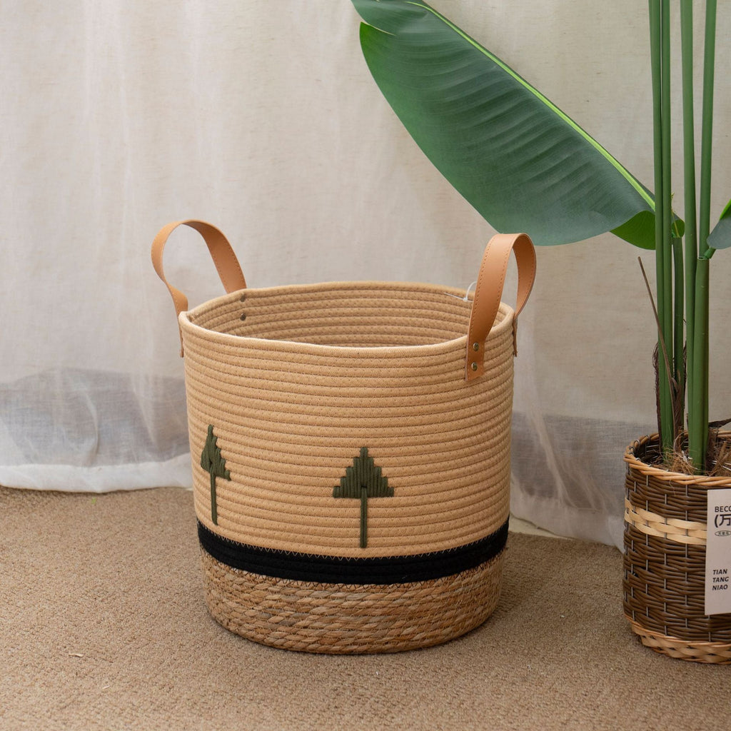Decorative Eco-Friendly Woven Storage Basket | High & Bury