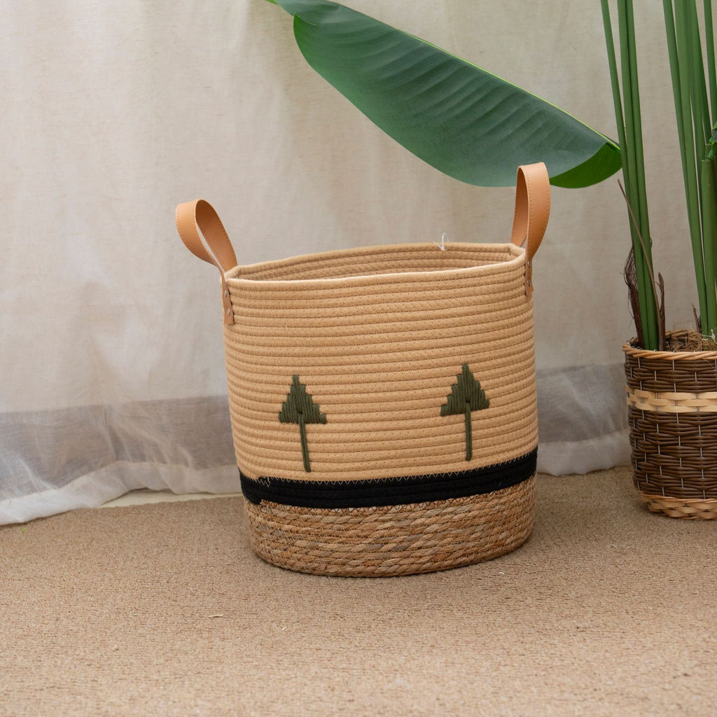 Decorative Eco-Friendly Woven Storage Basket | High & Bury