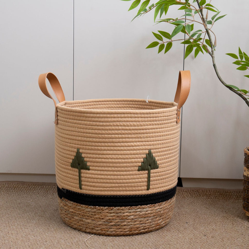 Decorative Eco-Friendly Woven Storage Basket | High & Bury