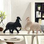 Decorative Elephant Family Sculpture | High & Bury