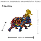 Decorative Elephant Figurine Soft Textile Ceramic | High & Bury