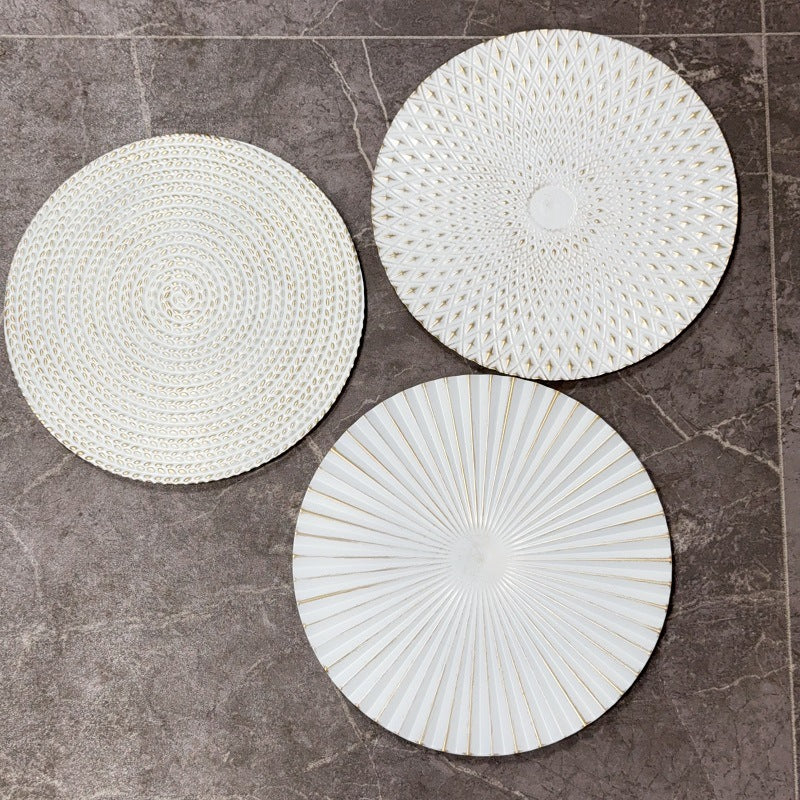 Decorative Embossed Placemats Set | High & Bury