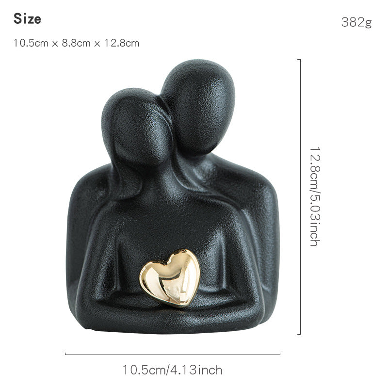Decorative Figure Black White | High & Bury