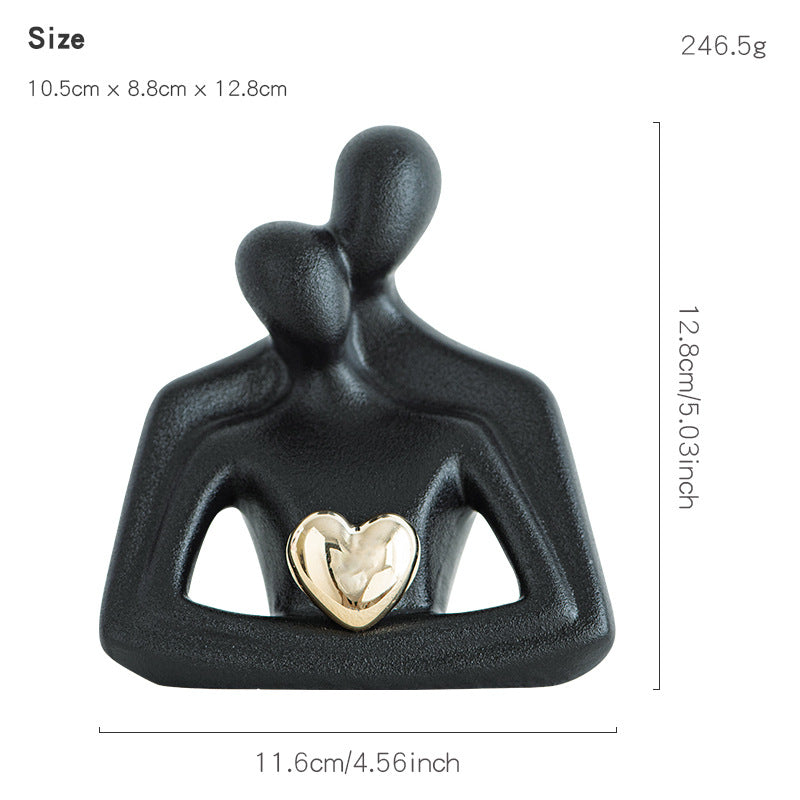 Decorative Figure Black White | High & Bury