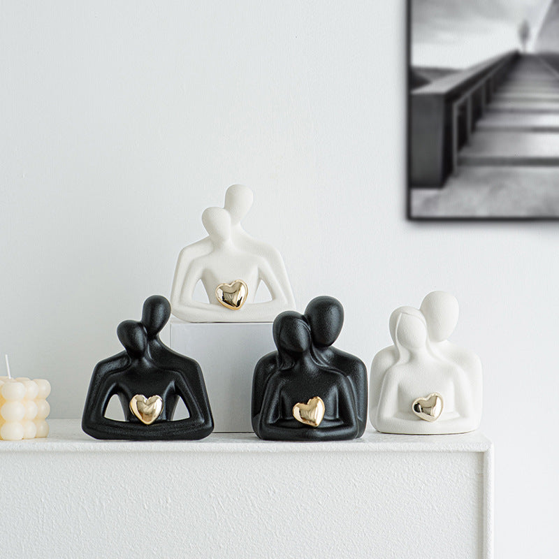 Decorative Figure Black White | High & Bury